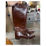 Brown Leather Handmade Riding Boots