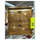 Tiffany & Co. Brass Desk Clock with Moon Phase