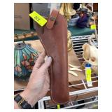 Allen Brown Leather Rifle Scabbard Holster