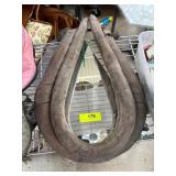Vintage Leather Horse Collar With Rustic Patina