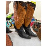 Charlie Horse Two-Tone Stiletto Heel Cowboy Boots