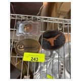 Three Decorative Belt Buckles