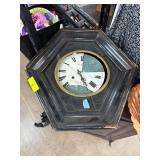 Hexagonal Wall Clock With Partial Parisian Dial