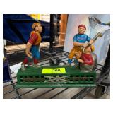 Cast Iron ï¿½Home Town Batteryï¿½ Mechanical Bank