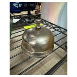 Metal Counter Bell with Brass and Leather Elements