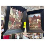 Framed Prints Depicting English Village Scenes