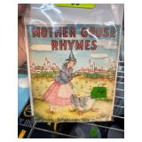 1939 Mother Goose Rhymes Linen Storybook
