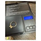 10 Karat Gold Ring Setting Weighing 1.5 g