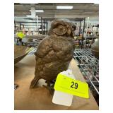 Bronze-Toned Hinged Owl Figurine
