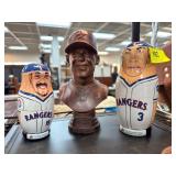 Texas Rangers Nesting Dolls and Coca-Cola Sculptur