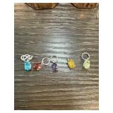 Sterling Silver Charms with Gemstones