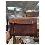 Honduras Stamped Leather Satchel with Shoulder Str