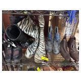 Four Pairs of Mixed Size Boots