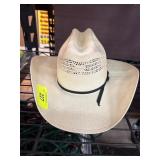 Wrangler Straw Hat, Size 6 7/8, Made in USA