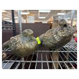 Heavy Plaster Bird Figurines