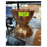 Copper Sieves and Bowls with Handles