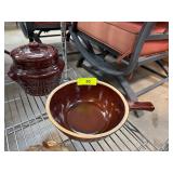 Warcrest Two-Piece Brown Ceramic Cookware Set