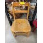 Childï¿½s Wooden Chair and Red Stool Set