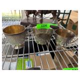 3 James Dixon & Sons EPBM Silver-Plated Cups