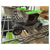 Metal Model T Car Shaped Bank with Coin Slot
