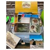 Vintage Postcards in Partagas Cigar Box