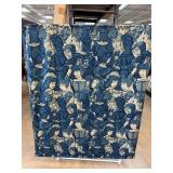 Vintage French Blue Tapestry Wall Panel