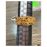 18K Gold Electroplated Textured Ring