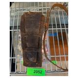 Antique Leather Leg Gun Holster