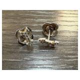 Sterling Silver Flower-Shaped Stud Earrings