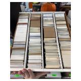 Baseball Trading Cards in Sorting Box