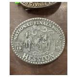 1989 Hesston National Finals Rodeo Belt Buckle