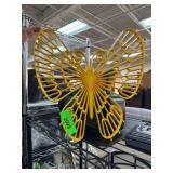 Yellow Burwood Products Butterfly Wall Decor