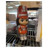 Hand-Painted Wooden Female Soldier Figurine