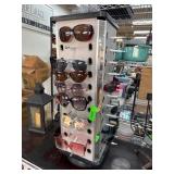 Rotating Sunglass Display Rack With Assorted Sungl