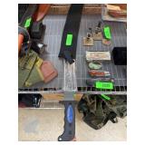 Machete With Protective Sheath and Rubberized Hand