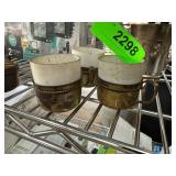 800 Silver and Bavaria Porcelain Cups