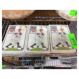3 Sets Large Baseball Cards in Sealed Packaging