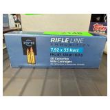 20 Rifle Line 7.92 x 33 Kurz Ammunition