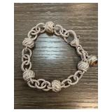 Judith Ripka Sterling Silver Bracelet with Knotted