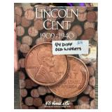 Lincoln Cent Collection: 44 Coins (1909-1940)