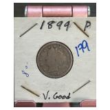 1899-P Liberty Head V Nickel in Very Good Conditio