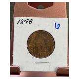 1898 United States Indian Head Cent Coin