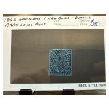 1862 Germany Hamburg-Boten Rare Local Post Stamp