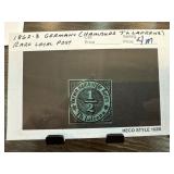 1862-63 Germany Th. Lafrenz Rare Local Post Stamp
