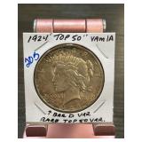1924 Peace Dollar VAM 1A Top 50 Variety