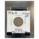 1912-D Liberty Head Nickel in Very Good Condition