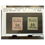 Germany Bavaria Rare Mint Railway Stamps c. 1900