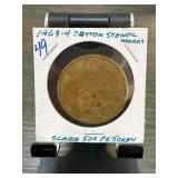 1963 Dayton Stencil Works 50 Cent PX Token