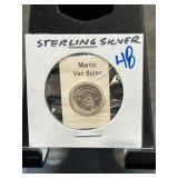 Sterling Silver Martin Van Buren Coin