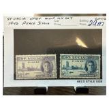 1946 St. Lucia Peace Issue Stamp Set